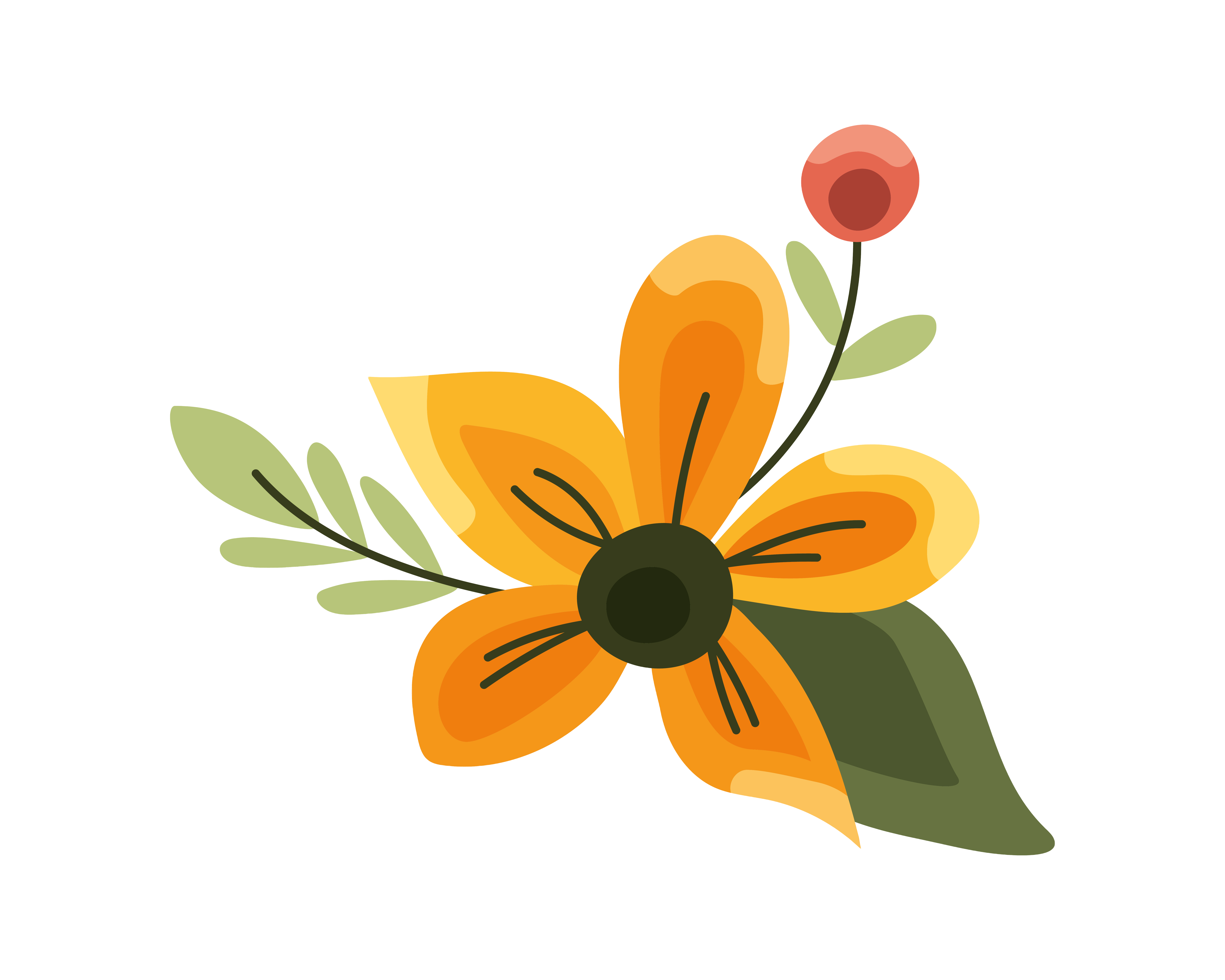 Yellow flower decoration